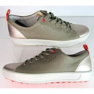 Ecco Hydromax E-DTS Soft Spike Golf Shoes Leather Women's Size 9 EU 40 US 9